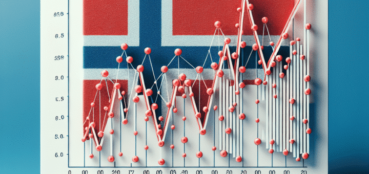 Interest rate diagram with norwegian flag