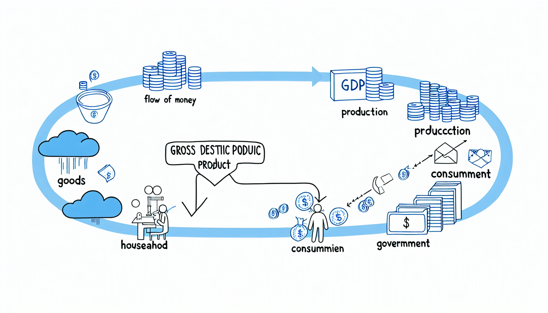 Bruttonasjonalprodukt (bnp) enkelt forklart – illustrasjon 1