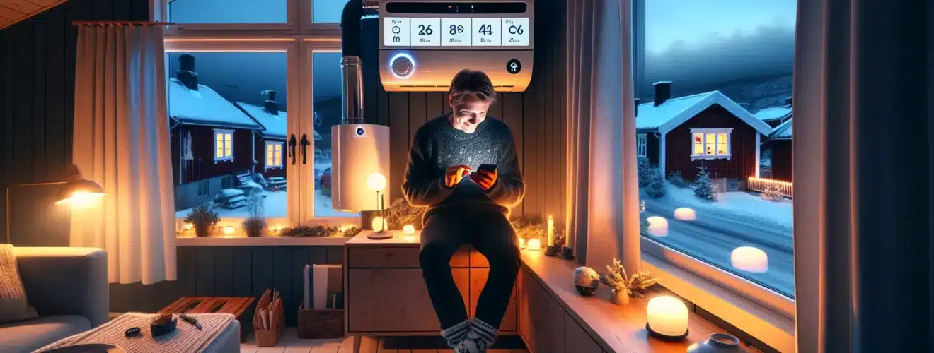 Norwegian homeowner uses phone to schedule cheap night ev charging and heating