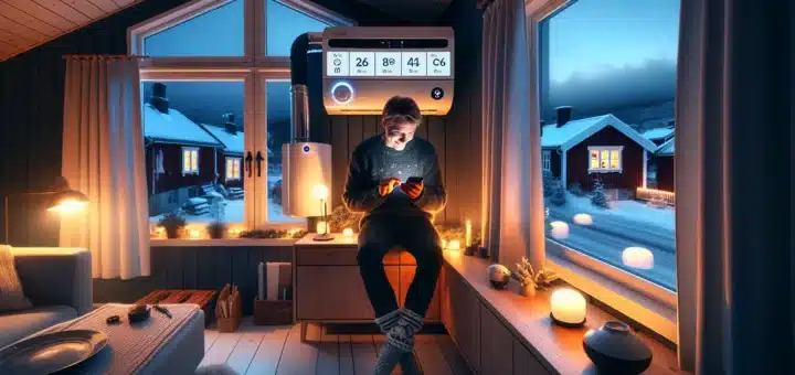 Norwegian homeowner uses phone to schedule cheap night ev charging and heating