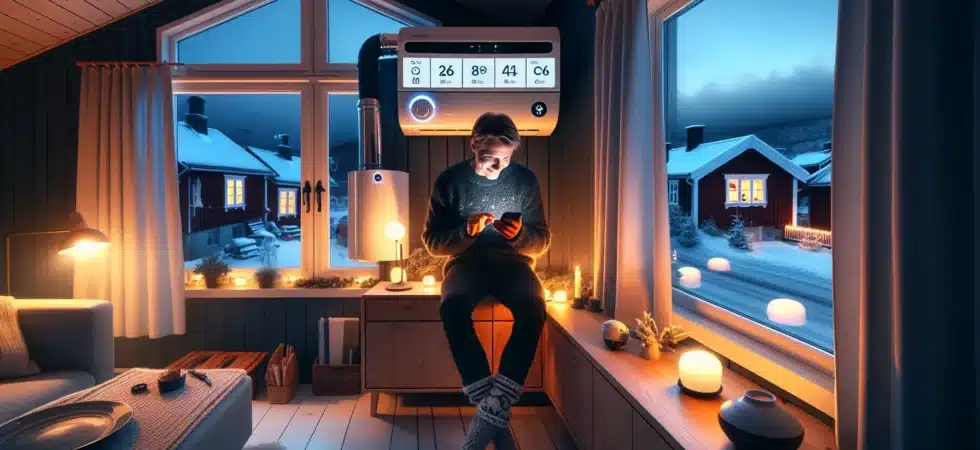 Norwegian homeowner uses phone to schedule cheap night ev charging and heating