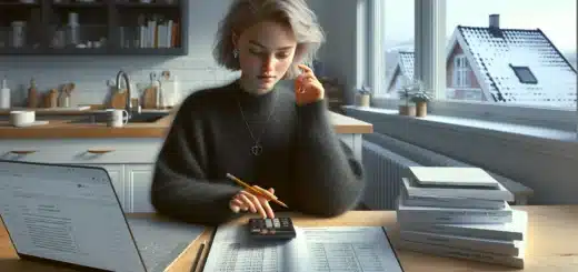 Norwegian student compares lanekassen and private loans with a budget spreadsheet